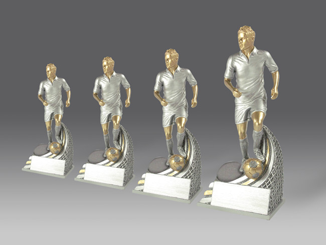 statuetka FG864 pi�ka no�na, h.25 puchary statuetki medale
