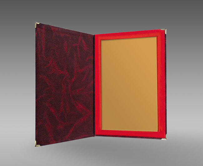 etui na tabliczk� 225x305 bordowe puchary statuetki medale