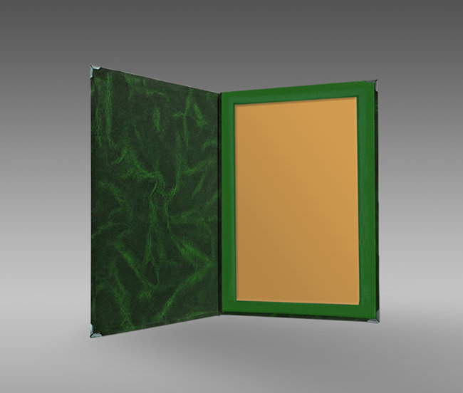 etui na tabliczk� 225x305 zielone puchary statuetki medale